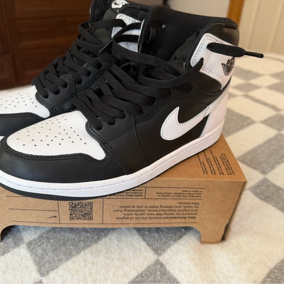 Nike Black and White High-Top Sneakers